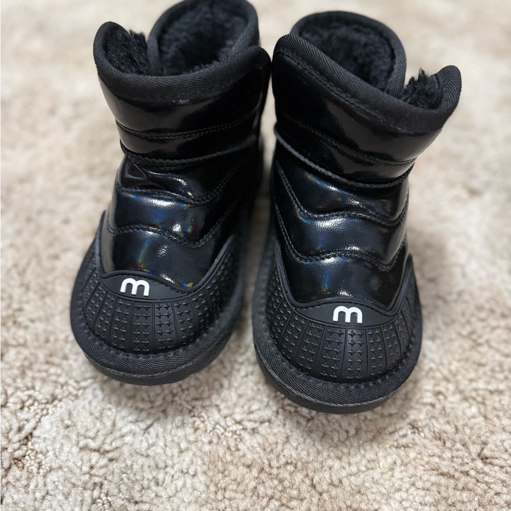 Kids Black Winter Boots